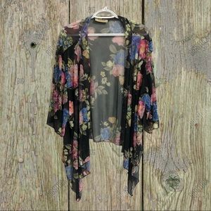 In Style, sheer, floral kimono, cover up.